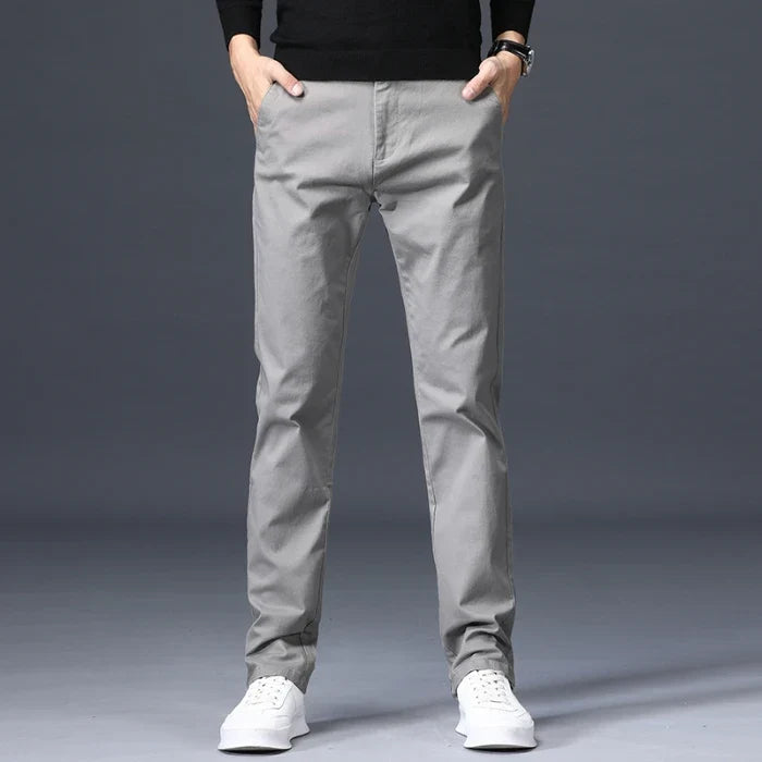Octavian | Tailored Slim-Fit Cotton Trousers