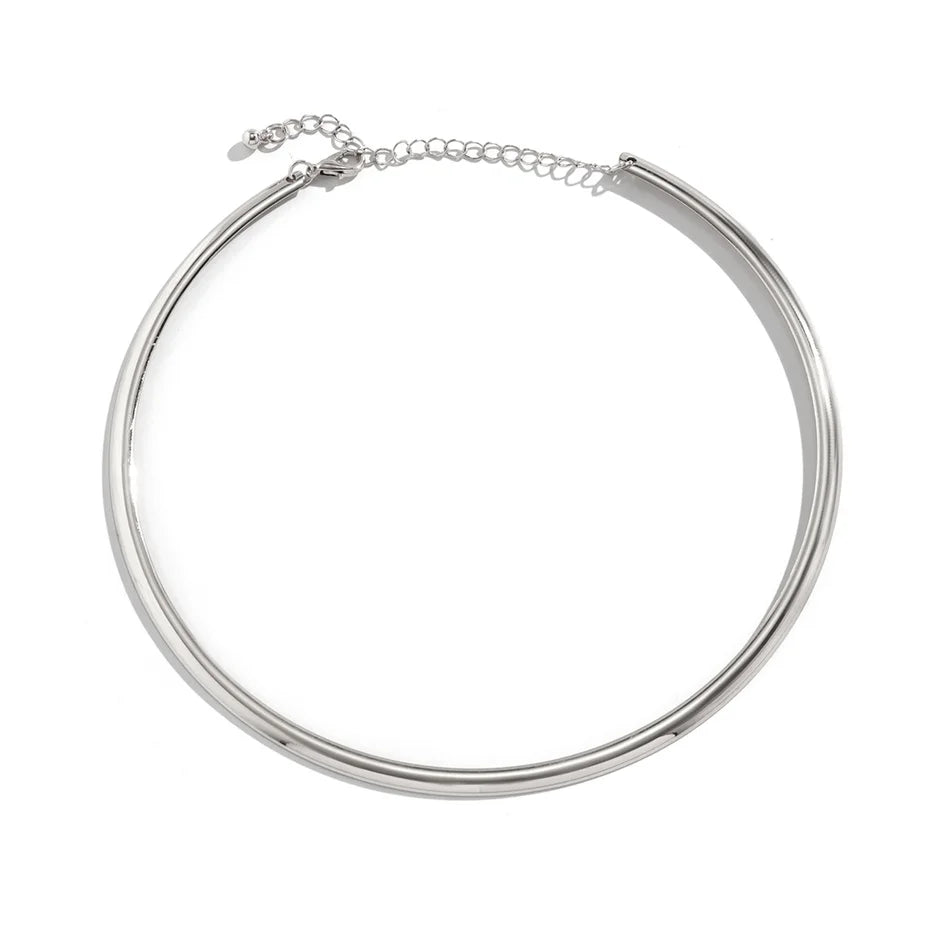 Eliza | Polished Collar Necklace in Non-Tarnish Metal
