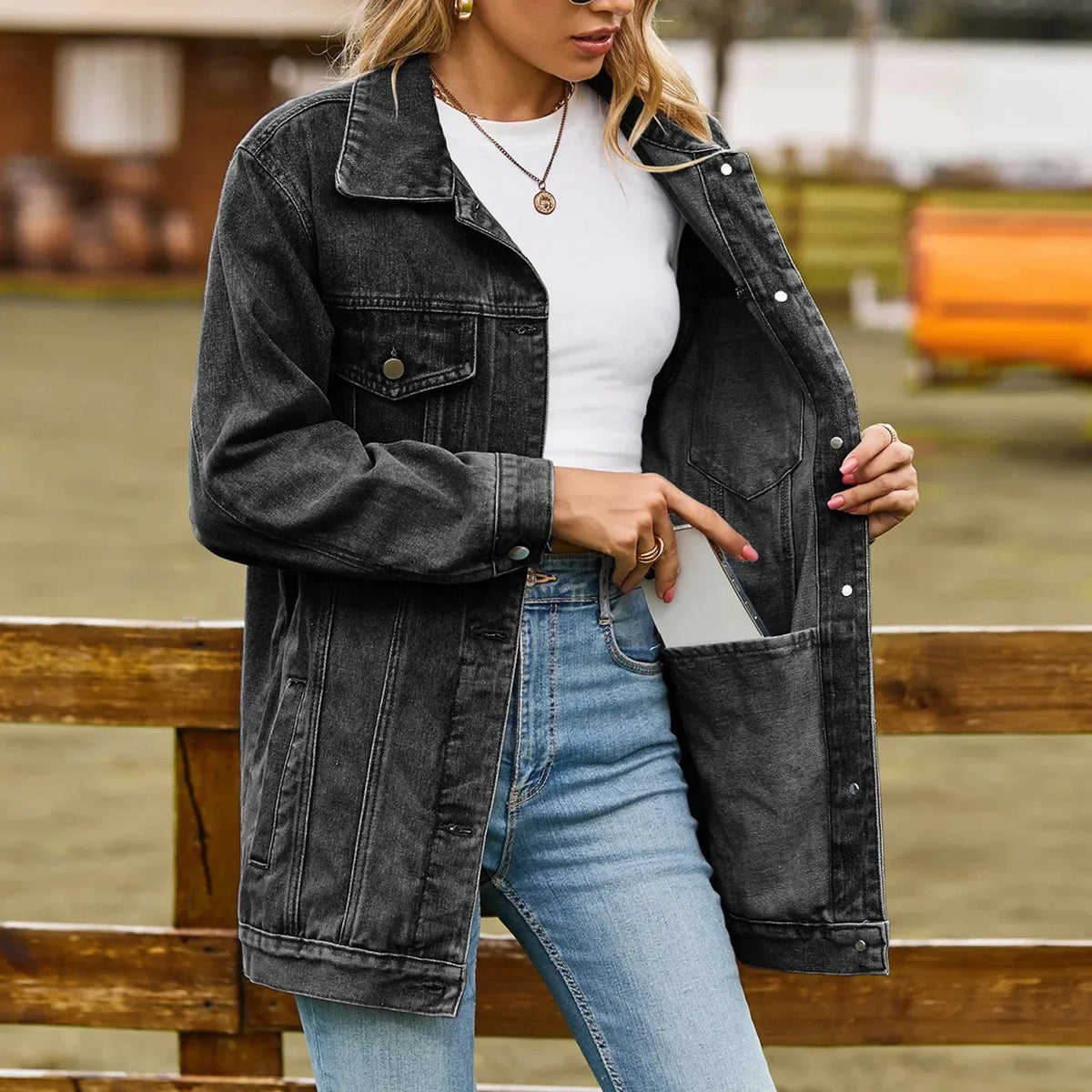 Harlow | Vintage-Inspired Denim Jacket
