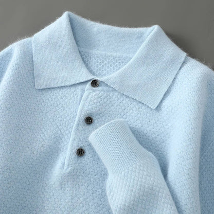 Leander | Luxe Wool Cashmere Button-Up Sweater