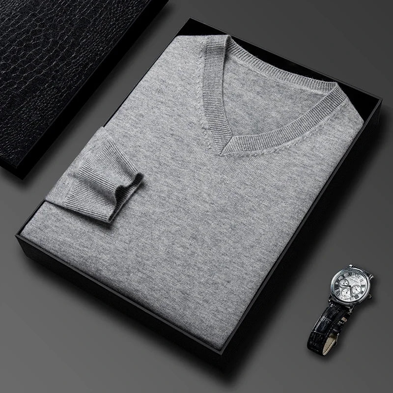 Conrad | Luxe Wool V-Neck Sweater
