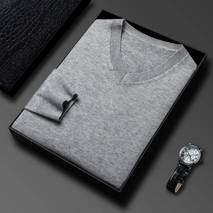 Conrad | Luxe Wool V-Neck Sweater