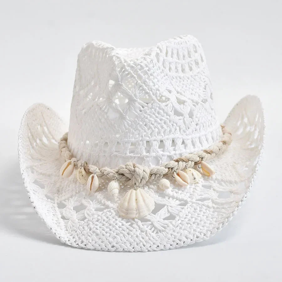 Vivienne | Handcrafted Crochet Straw Hat