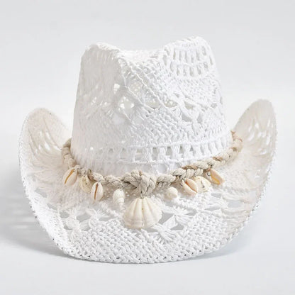 Vivienne | Handcrafted Crochet Straw Hat