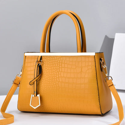 Mariana | Croc-Embossed Leather Structured Handbag