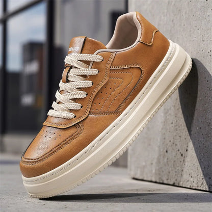 Ambrose | Premium Leather Lace-Up Sneakers