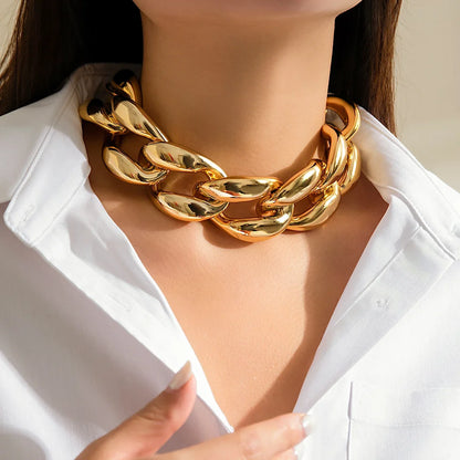 Vera | Sculptural Oversized Link Choker Necklace