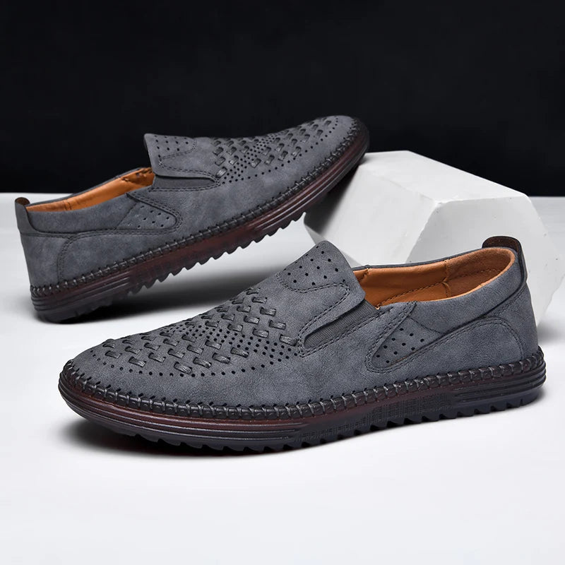 Isaac | Luxe Faux Leather Loafers