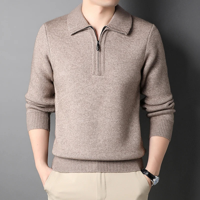 Julian | Luxe Quarter-Zip Knit Jumper