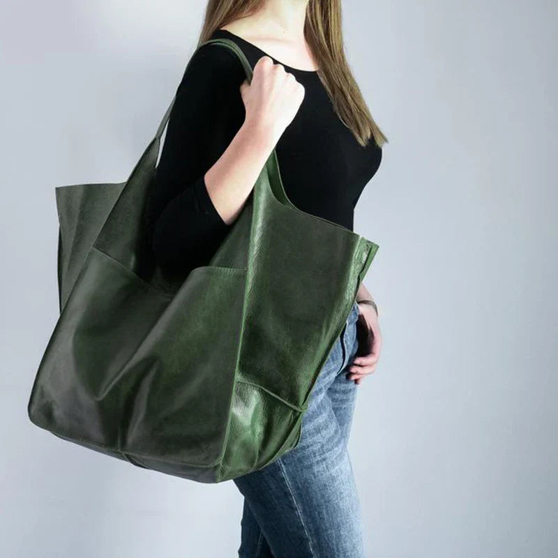 Quinn | Luxe Oversized Leather Tote