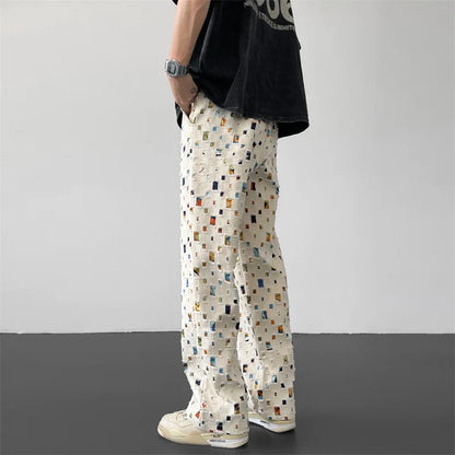 Julian | Tavira Patterned Straight Fit Pants