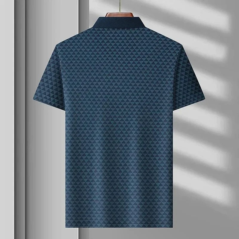 Elliott | Glacier Grid Polo Shirt