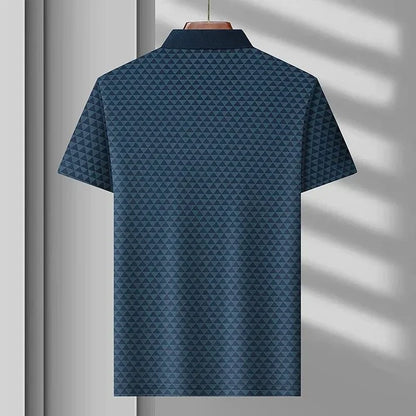 Elliott | Glacier Grid Polo Shirt