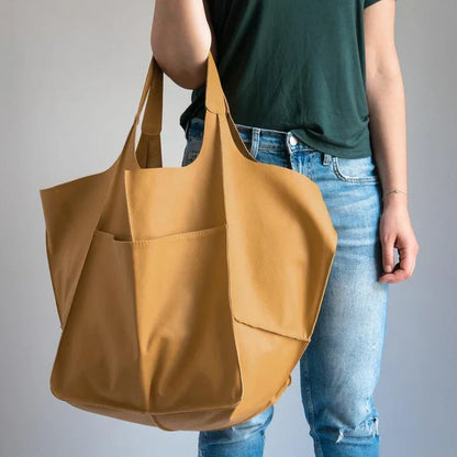 Quinn | Luxe Oversized Leather Tote