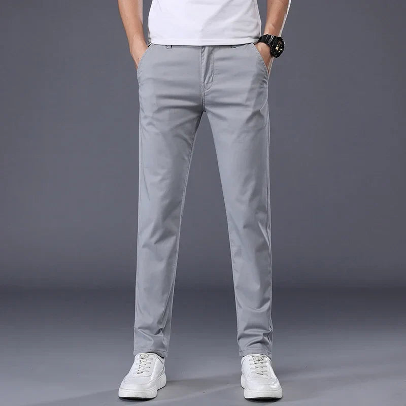 Lucian | Tailored Cotton Dress Trousers
