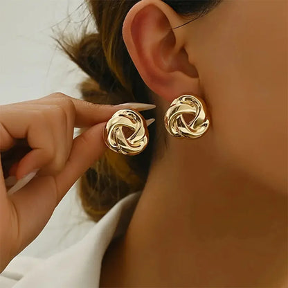 Junia | Twisted Statement Earrings