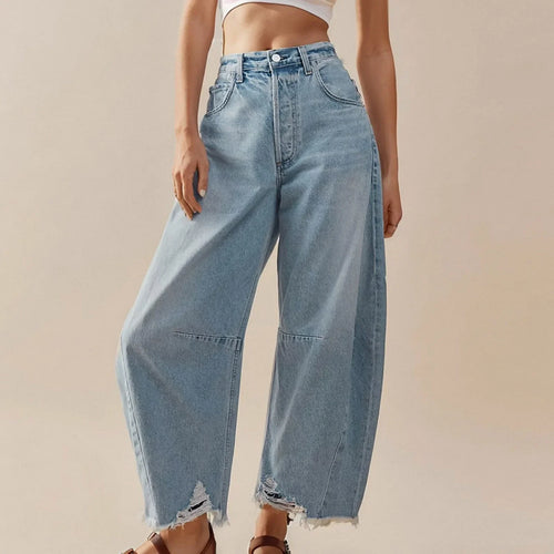 Freya | Distressed High-Rise Jeans
