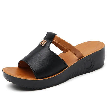 Wilhelmina | Luxe Leather Open-Toe Sandals