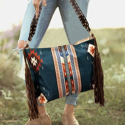 Gemma | Luxe Boho Canvas Shoulder Bag