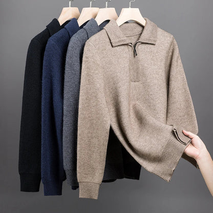 Julian | Luxe Quarter-Zip Knit Jumper