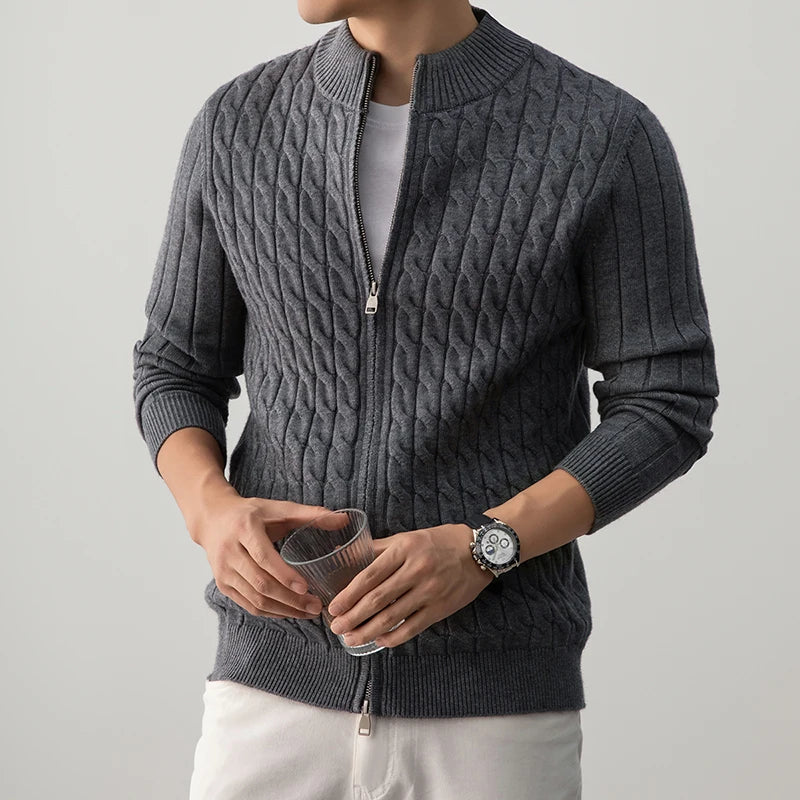 Felix | Luxe Wool Zip-Up Cardigan