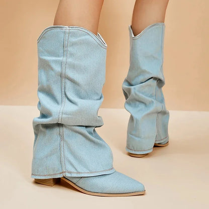 Henrietta | Chic Denim Ankle Boots