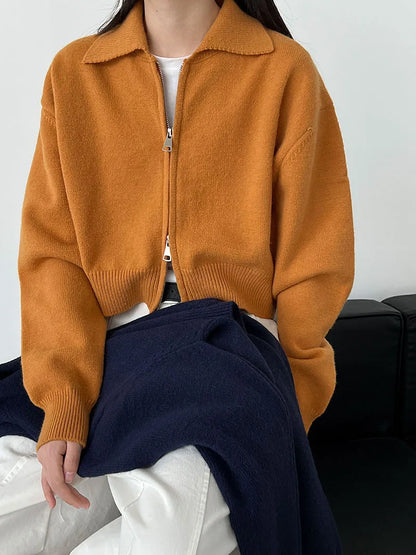 Belinda | Luxe Double-Zip Knit Cardigan