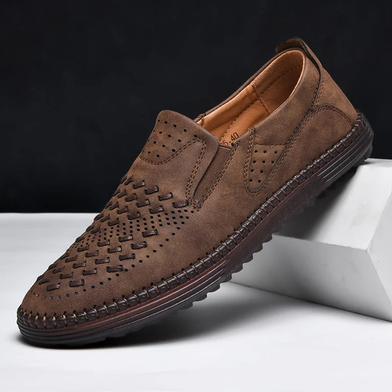 Isaac | Luxe Faux Leather Loafers