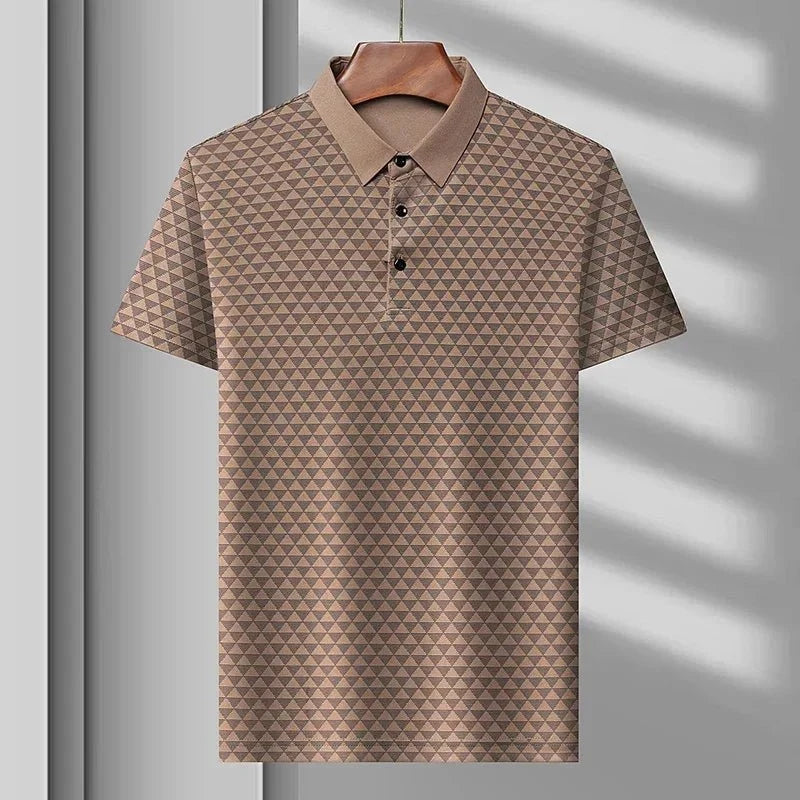 Elliott | Glacier Grid Polo Shirt