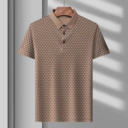 Elliott | Glacier Grid Polo Shirt