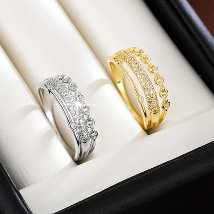 Ivy | Elegant Pavé Ring