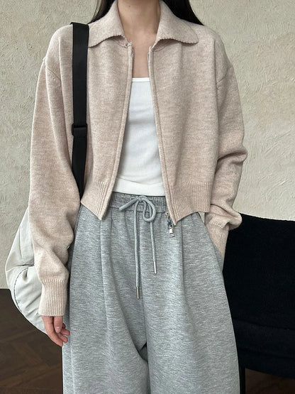 Belinda | Luxe Double-Zip Knit Cardigan