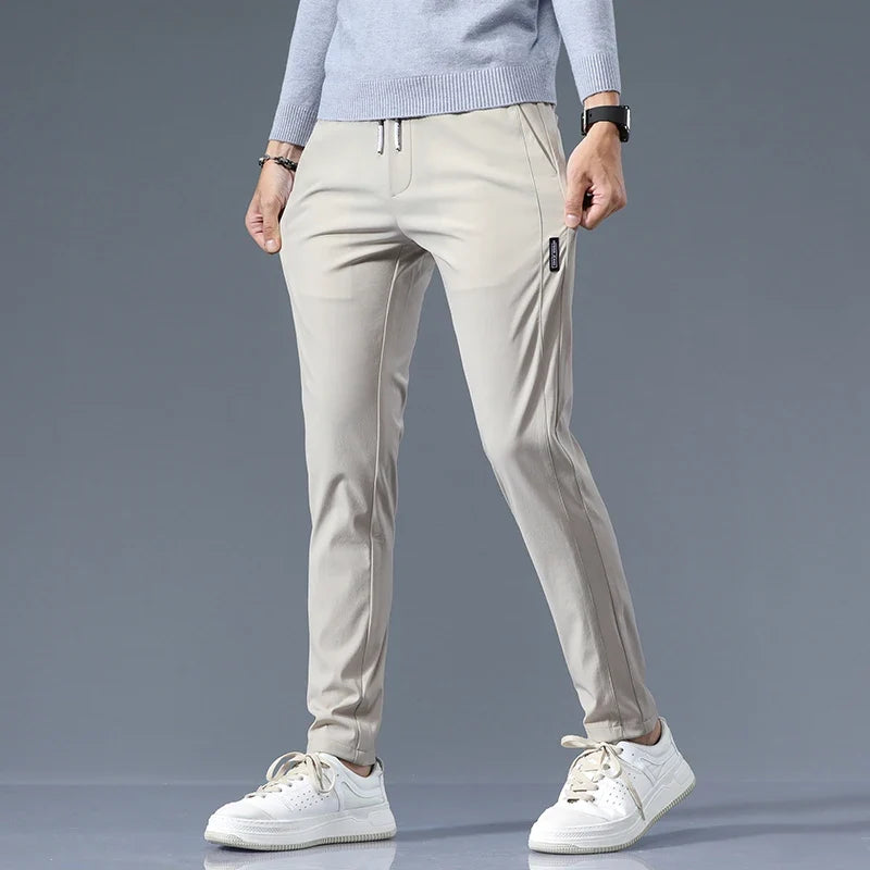 Rufus | Tailored Slim Fit Cotton Trousers