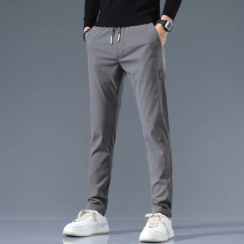 Rufus | Tailored Slim Fit Cotton Trousers