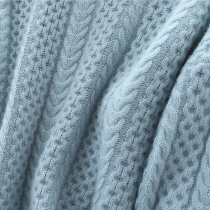 Vivienne | Braided Turtleneck Sweater