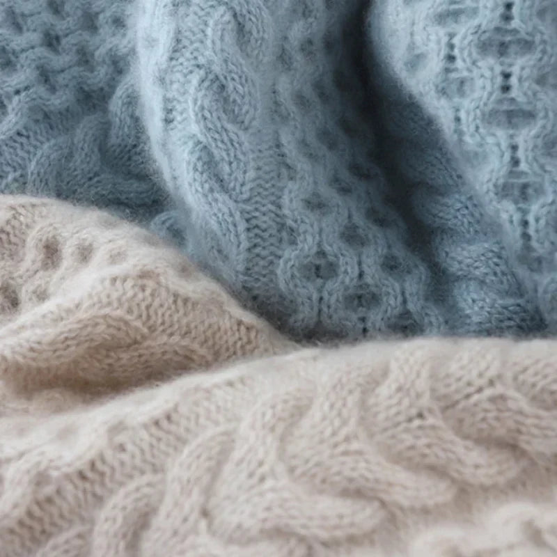 Vivienne | Braided Turtleneck Sweater
