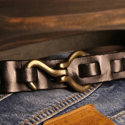 Julian | Luxe Cowhide Hook Belt