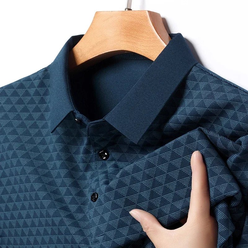 Elliott | Glacier Grid Polo Shirt