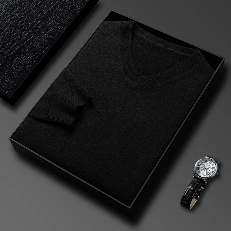 Conrad | Luxe Wool V-Neck Sweater