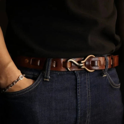 Julian | Luxe Cowhide Hook Belt