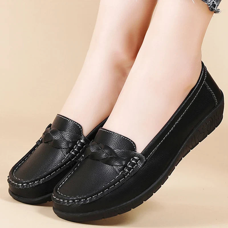 Sylvie | Luxe Leather Cushioned Loafers