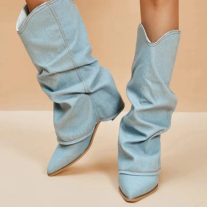 Henrietta | Chic Denim Ankle Boots