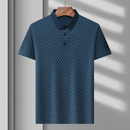 Elliott | Glacier Grid Polo Shirt