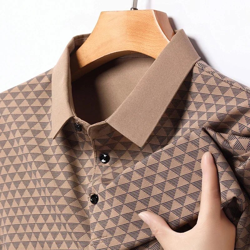 Elliott | Glacier Grid Polo Shirt