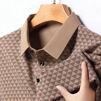 Elliott | Glacier Grid Polo Shirt