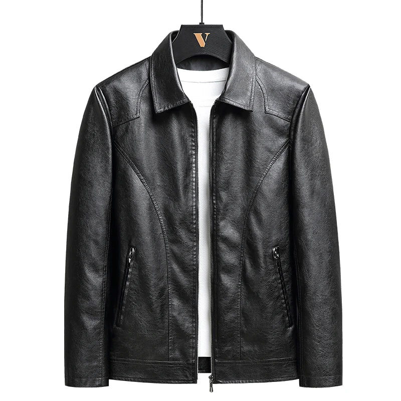 Freya | Sleek Faux Leather Jacket