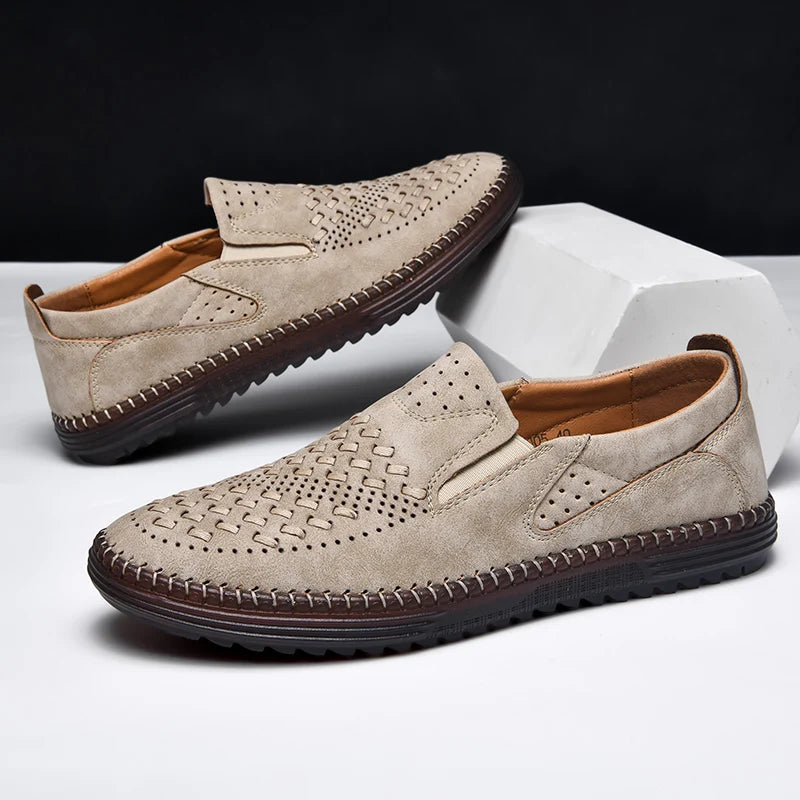 Isaac | Luxe Faux Leather Loafers