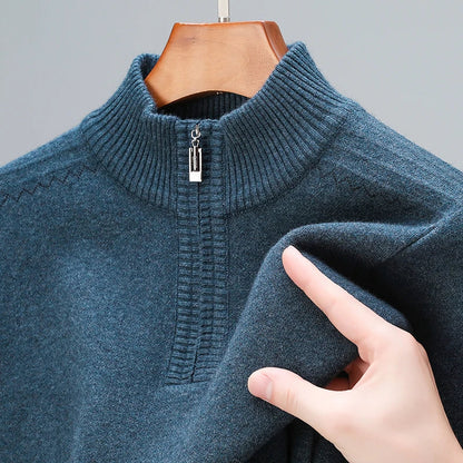 Mathis | Luxe Wool Blend Quarter-Zip Sweater