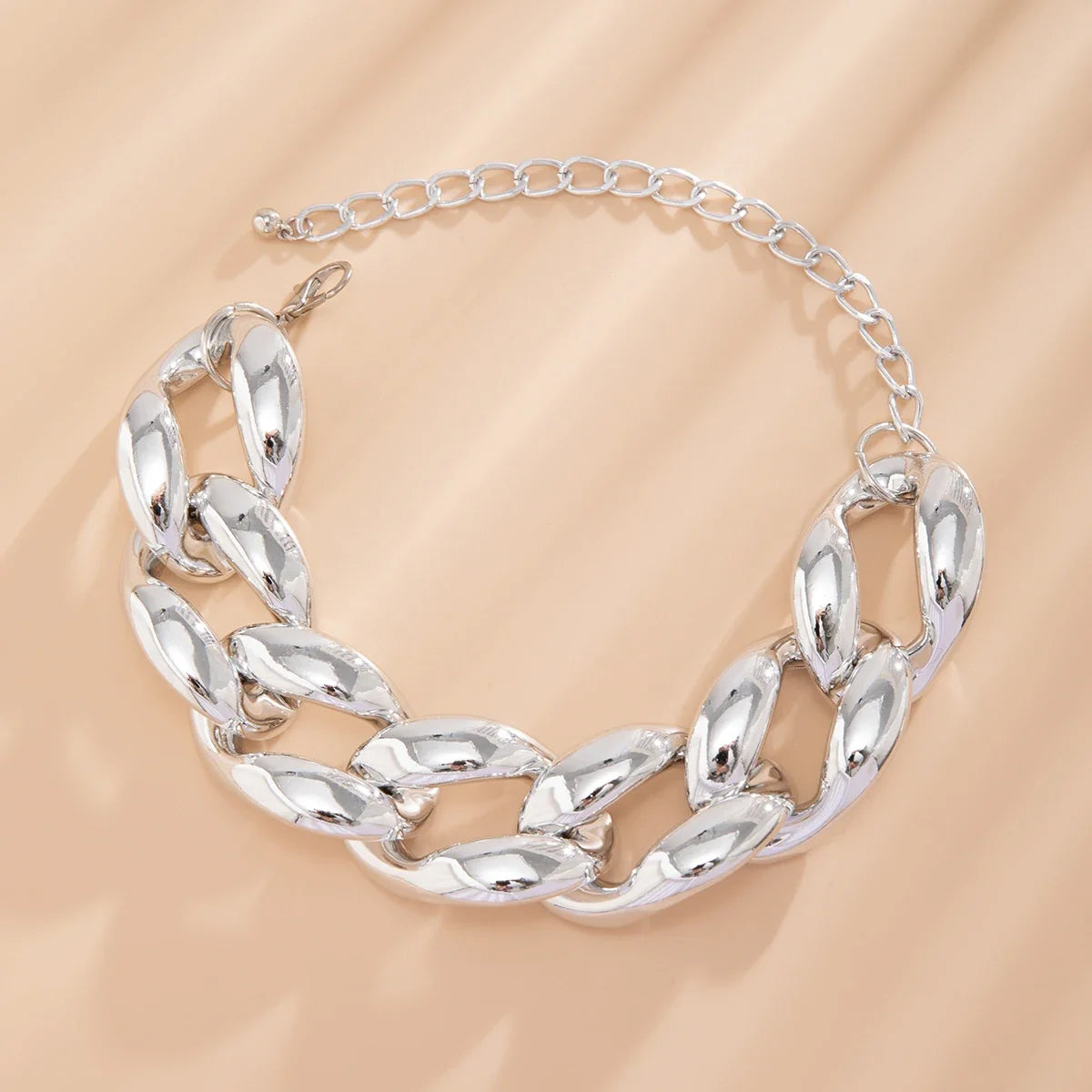 Vera | Sculptural Oversized Link Choker Necklace