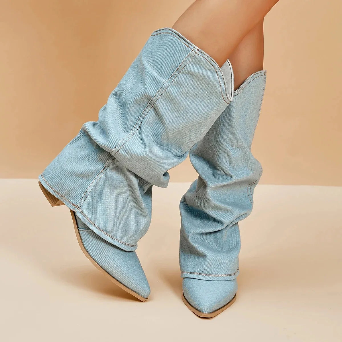 Henrietta | Chic Denim Ankle Boots